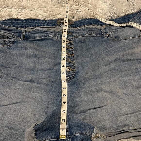 Torrid cut off shorts button fly hi rise size 30 - Picture 3 of 9